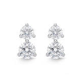 MEDDC01_00 Diamond Line Studs Earrings