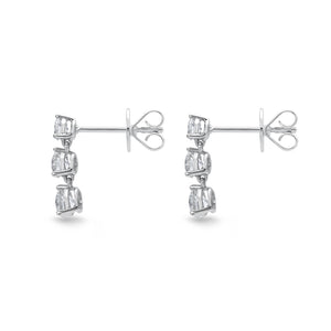 MEDDE02_00 Diamond Line Dangling Earrings