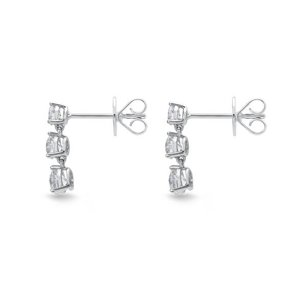 MEDDE02_00 Diamond Line Dangling Earrings