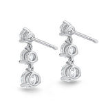 MEDDE02_00 Diamond Line Dangling Earrings