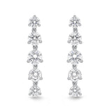 MEDDE03_00 Diamond Line Dangling Earrings