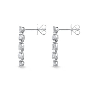 MEDDE03_00 Diamond Line Dangling Earrings