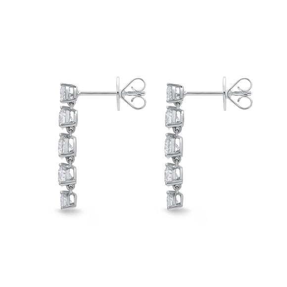 MEDDE03_00 Diamond Line Dangling Earrings