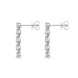 MEDDE03_00 Diamond Line Dangling Earrings