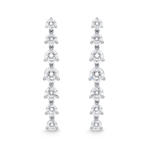 MEDDF04_00 Diamond Line Dangling Earrings