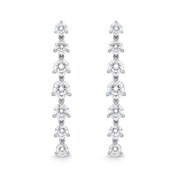 MEDDF04_00 Diamond Line Dangling Earrings