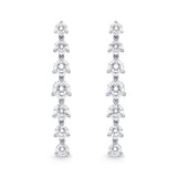 MEDDF04_00 Diamond Line Dangling Earrings