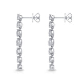 MEDDF04_00 Diamond Line Dangling Earrings
