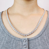 MNBQ158_00 Diamond Bouquets Classic Necklace