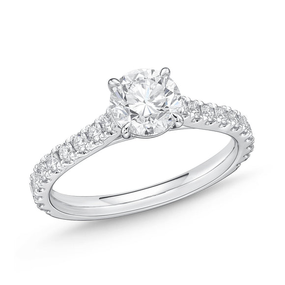 QRCS*03_00 Classics Diamond Engagement Semi-Mount Ring