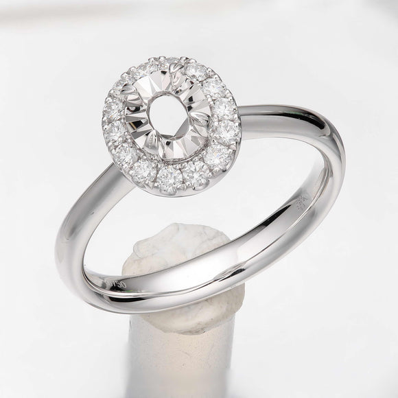 QRFD*02_00 My First Diamond Diamond Engagement Semi-Mount Ring