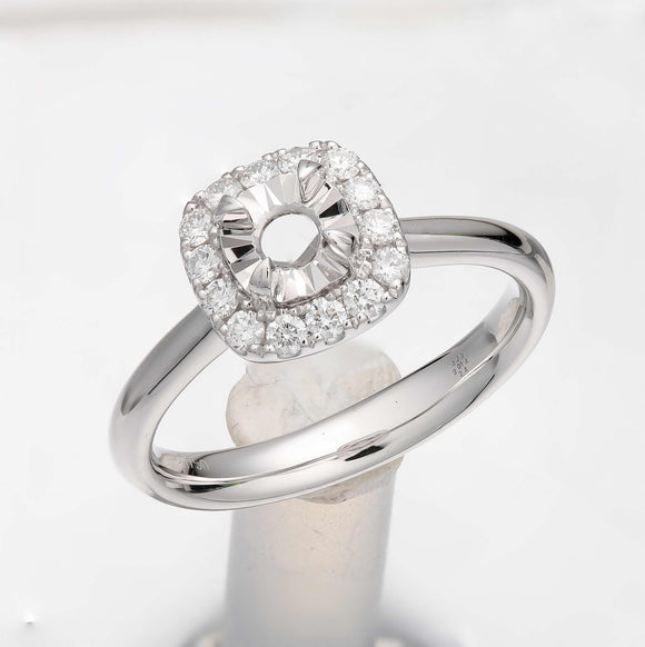 QRFD*04_00 My First Diamond Diamond Engagement Semi-Mount Ring