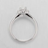 QRFD*04_00 My First Diamond Diamond Engagement Semi-Mount Ring