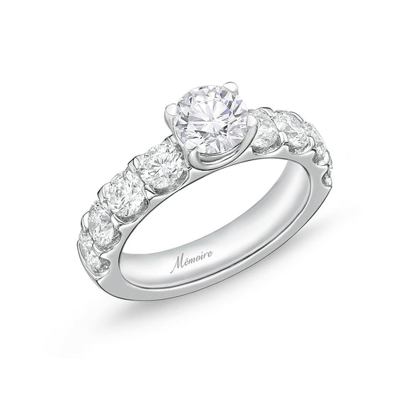 QROD*09_00 Odessa Diamond Engagement Semi-Mount Ring