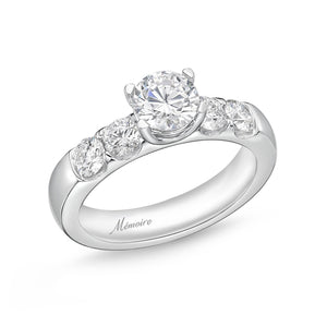 QROD*11_00 Odessa Diamond Engagement Semi-Mount Ring