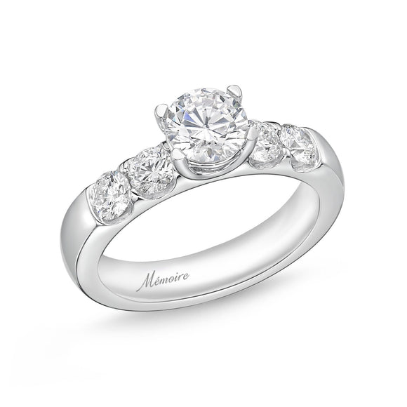 QROD*11_00 Odessa Diamond Engagement Semi-Mount Ring