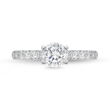 QROD*36_00 Odessa Diamond Engagement Semi-Mount Ring