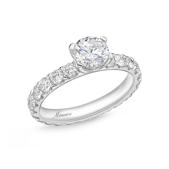 QROD*47_00 Odessa Diamond Engagement Semi-Mount Ring