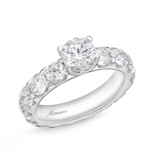 QROD*74_00 Odessa Diamond Engagement Semi-Mount Ring
