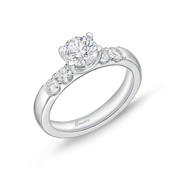 QROD*86_00 Odessa Diamond Engagement Semi-Mount Ring