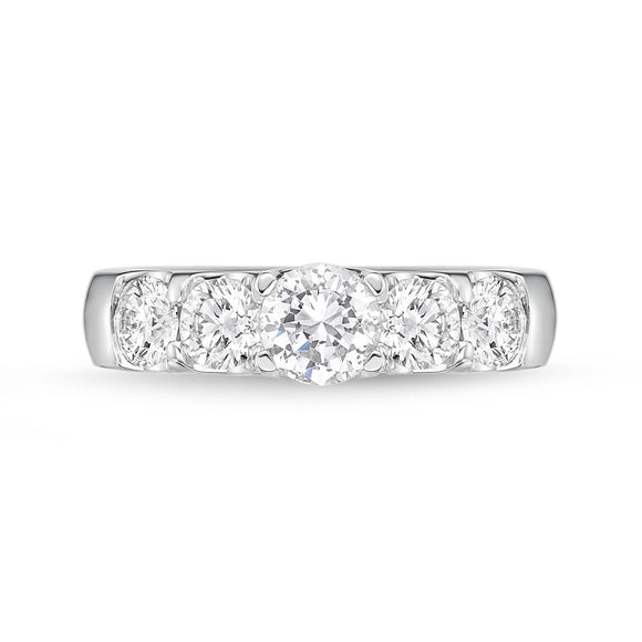 QROD*89_00 Odessa Diamond Engagement Semi-Mount Ring
