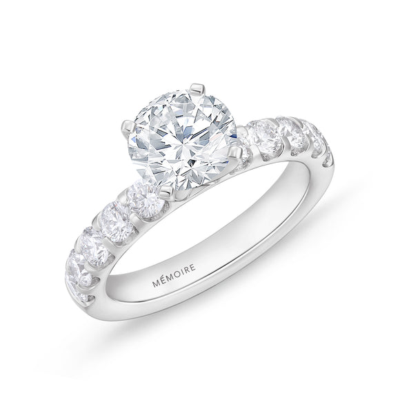 QROD*01_00 Odessa Diamond Engagement Semi-Mount Ring