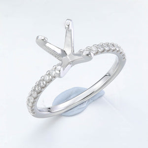 QROD*52_00 Odessa Diamond Engagement Semi-Mount Ring