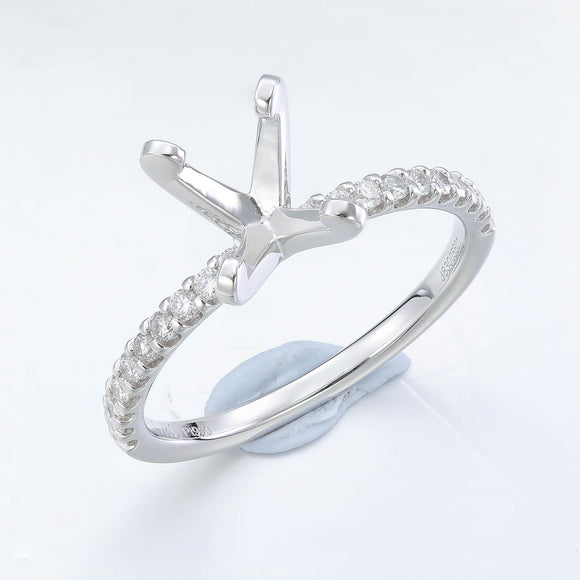 QROD*52_00 Odessa Diamond Engagement Semi-Mount Ring