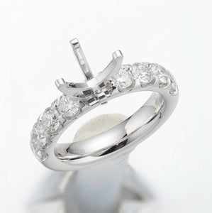 QROD*08_00 Odessa Diamond Engagement Semi-Mount Ring