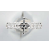 QROD*08_00 Odessa Diamond Engagement Semi-Mount Ring