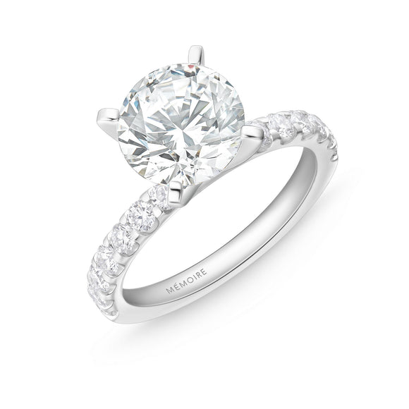 QROD*73_00 Odessa Diamond Engagement Semi-Mount Ring