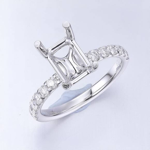 QROD*15_00 Odessa Diamond Engagement Semi-Mount Ring