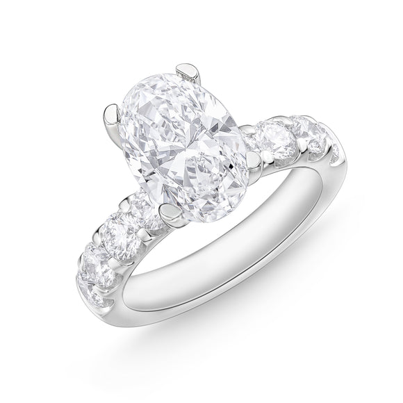 QROD*70_00 Odessa Diamond Engagement Semi-Mount Ring