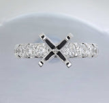 QROD*34_00 Odessa Diamond Engagement Semi-Mount Ring
