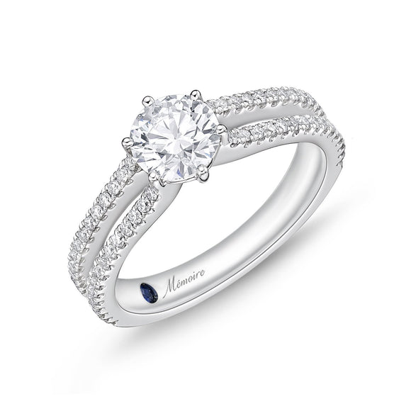 QRPM*29_00 Promise Diamond Engagement Semi-Mount Ring