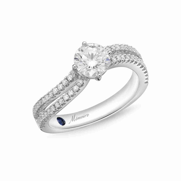 QRPM*31_00 Promise Diamond Engagement Semi-Mount Ring