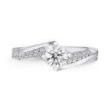 QRPM*34_00 Promise Diamond Engagement Semi-Mount Ring