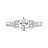 QRPM*37_00 Promise Diamond Engagement Semi-Mount Ring
