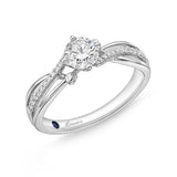 QRPM*44_00 Promise Diamond Engagement Semi-Mount Ring