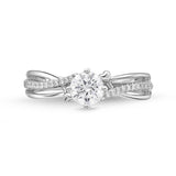 QRPM*44_00 Promise Diamond Engagement Semi-Mount Ring