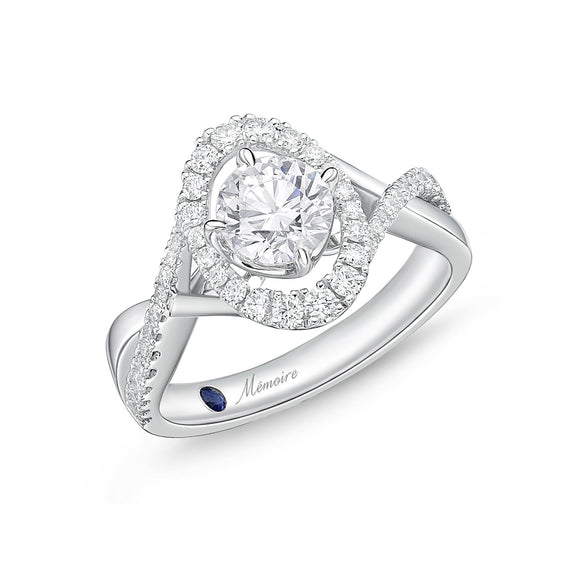 QRPM*56_00 Promise Diamond Engagement Semi-Mount Ring