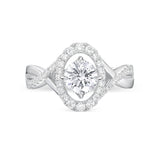 QRPM*56_00 Promise Diamond Engagement Semi-Mount Ring