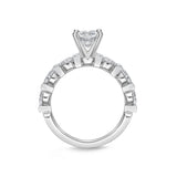 QRPP*11_00 Precious Prong Diamond Engagement Semi-Mount Ring