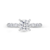 QRPP*17_00 Precious Prong Diamond Engagement Semi-Mount Ring