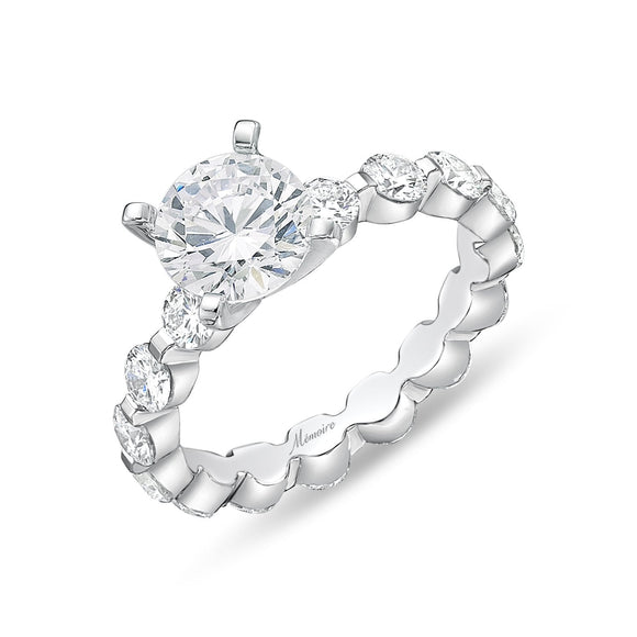 QRPP*20_00 Precious Prong Diamond Engagement Semi-Mount Ring