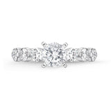 QRPP*20_00 Precious Prong Diamond Engagement Semi-Mount Ring