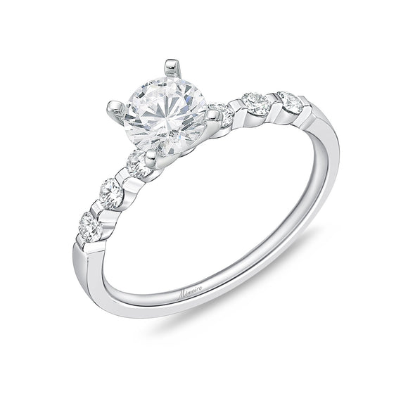 QRPP*29_00 Precious Prong Diamond Engagement Semi-Mount Ring