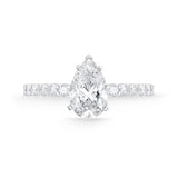 QRPT*88_00 Petite Prong Diamond Engagement Semi-Mount Ring