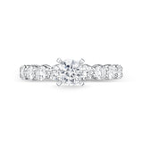 QRPT*34_00 Petite Prong Diamond Engagement Semi-Mount Ring