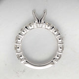 QRPT*91_00 Petite Prong Diamond Engagement Semi-Mount Ring